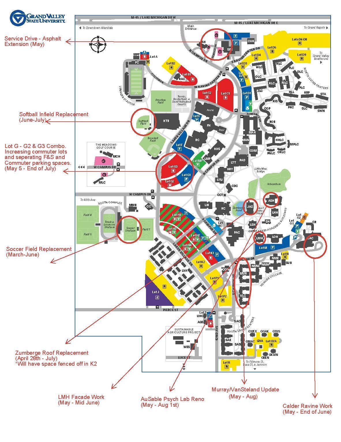 Allendale Campus Map Projects Summer 2025